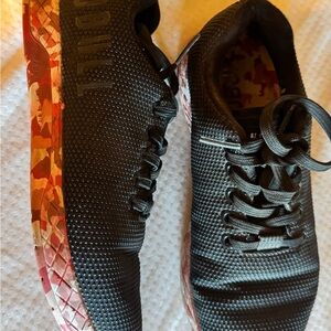 NOBULL Black Sneakers with Red Camo Sole